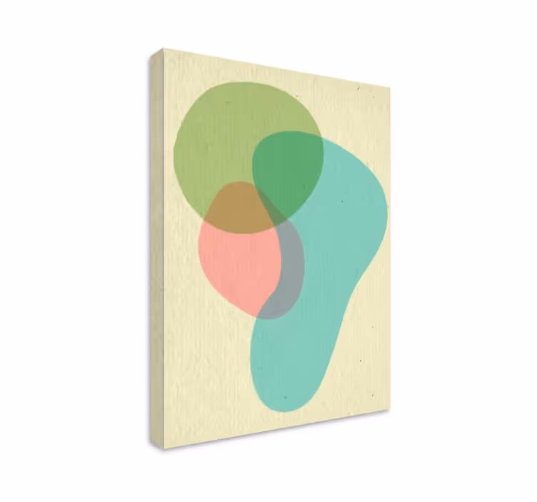Abstract wall art 1 fluid shape design - TenStickers