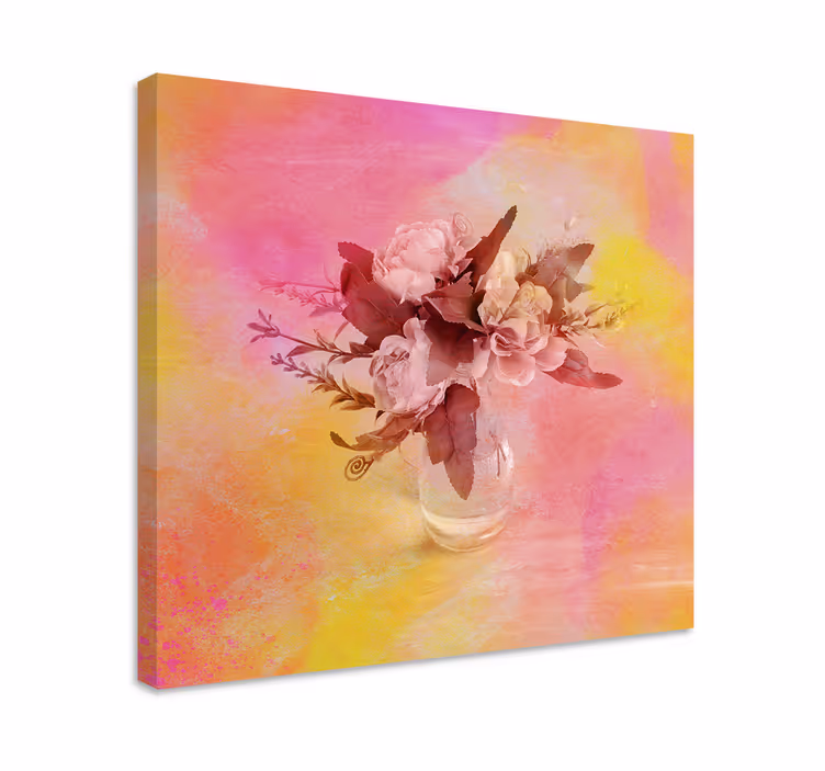 Romantic Floral Arrangement Flowers  canvas - TenStickers