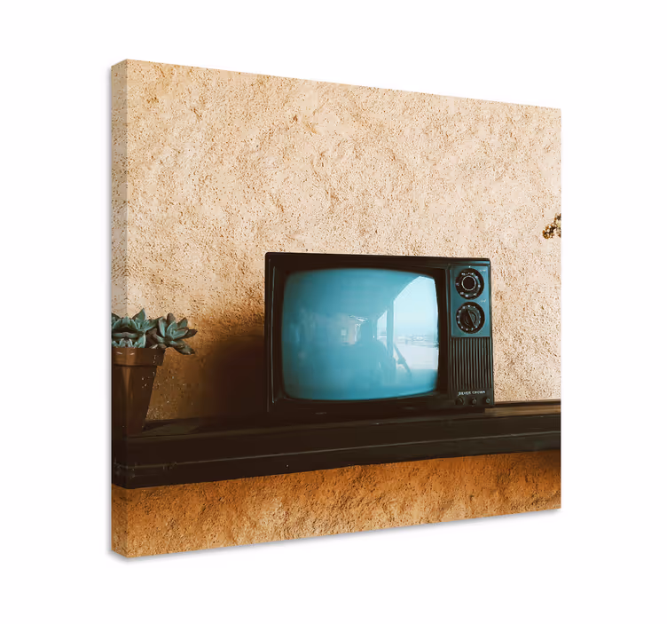 Retro canvas retro television screen - TenStickers
