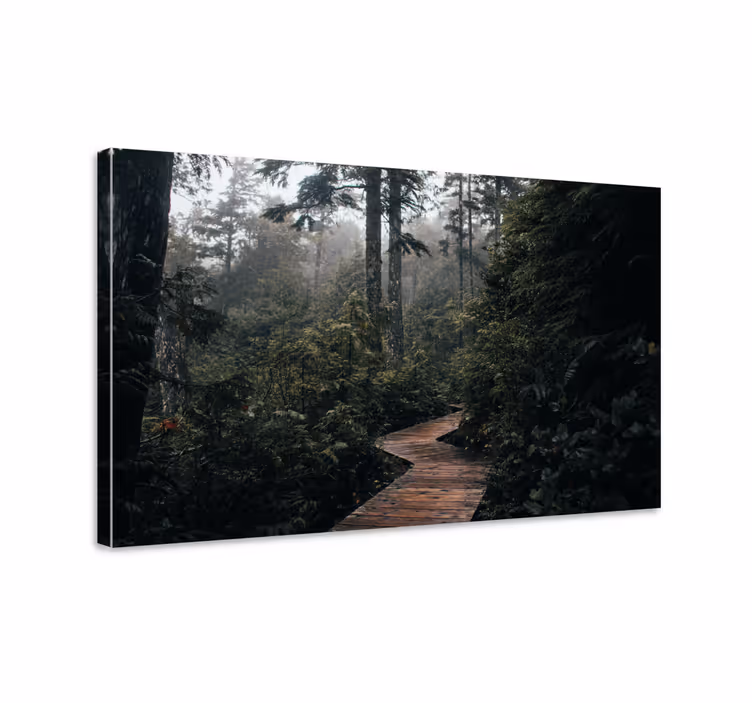 Landscape canvas wooden pathway adventure - TenStickers
