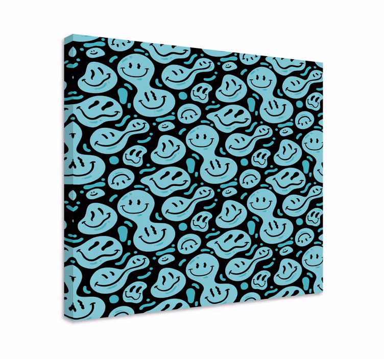 Quote canvas joyful smile designs - TenStickers