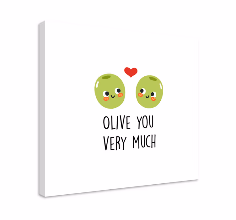 Inspirational wall art olive you together - TenStickers