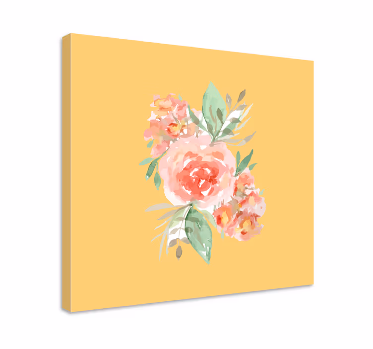 Flowers canvas floral bouquet art print - TenStickers