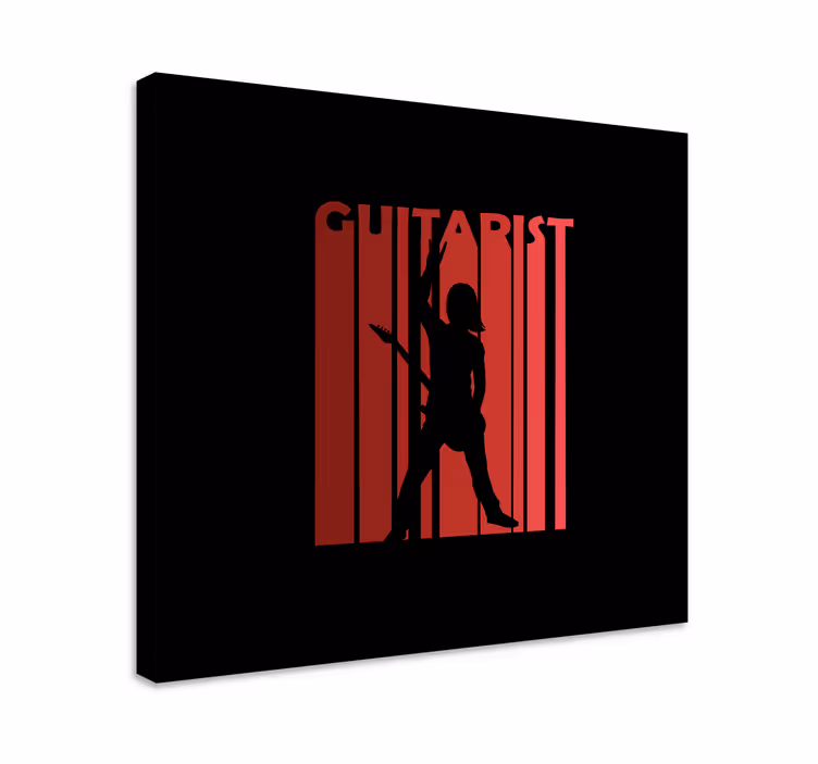 Music canvas art silhouetted performer art print - TenStickers