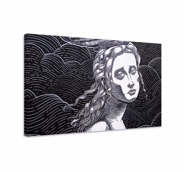 Canvas art emotional portrait - TenStickers