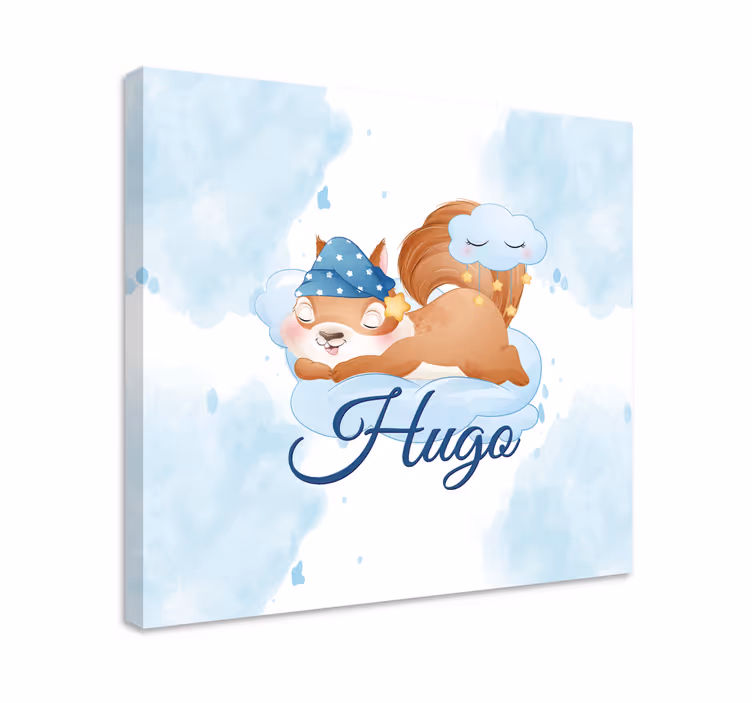 Animal blind squirrel dreaming sweetly - TenStickers