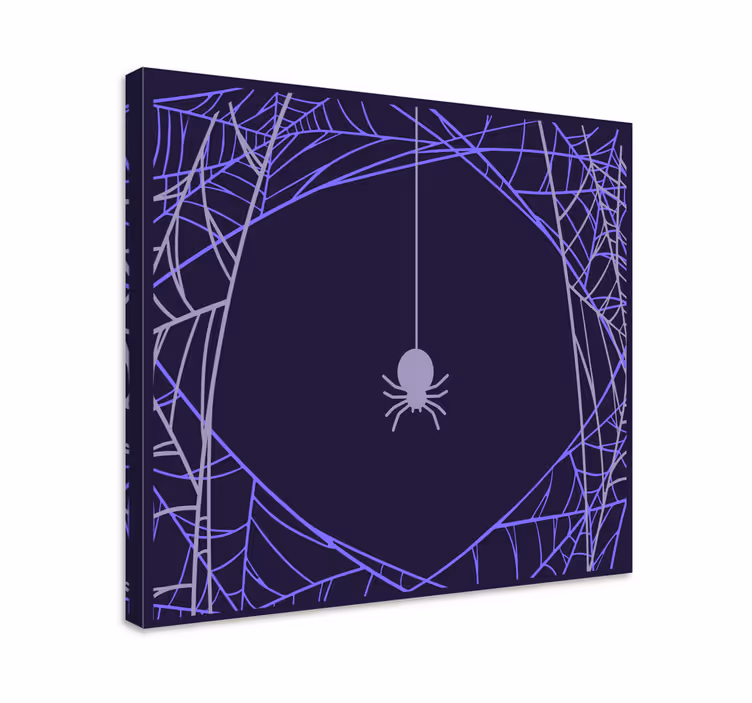 Quote canvas spider web focus - TenStickers