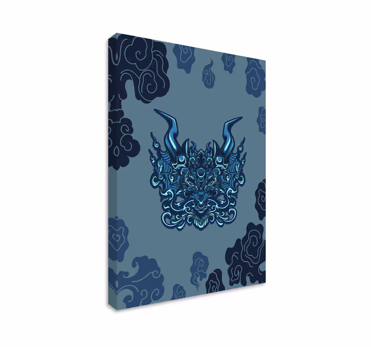 Mandala canvas dragon inspired mandala - TenStickers
