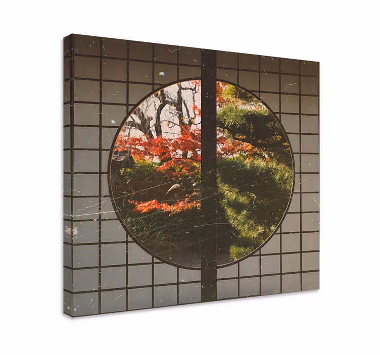 Landscape canvas japanese garden peacefulness - TenStickers