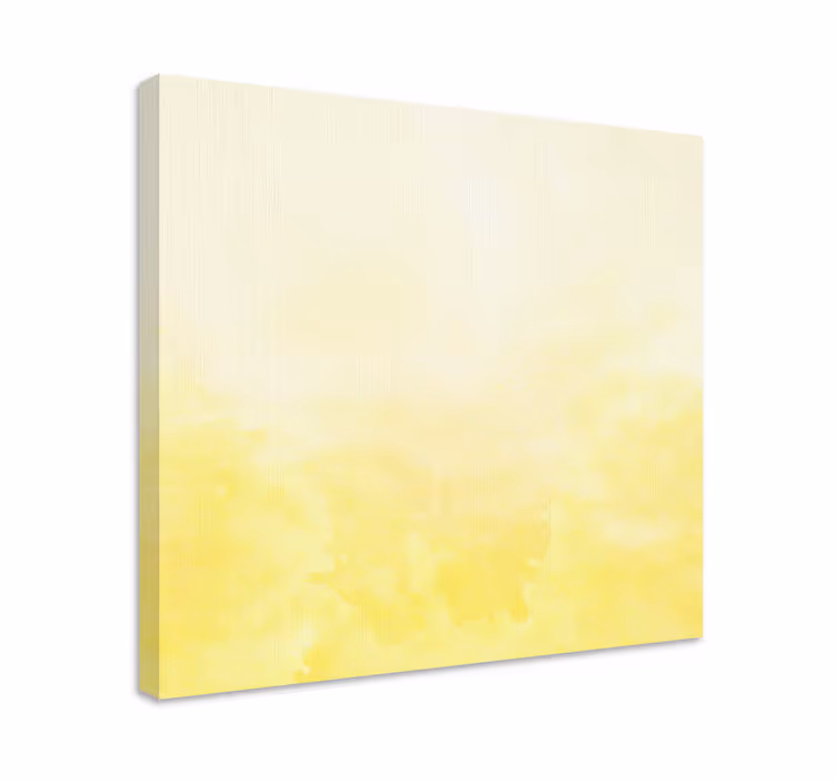 Flowers canvas in gentle yellow shade - TenStickers