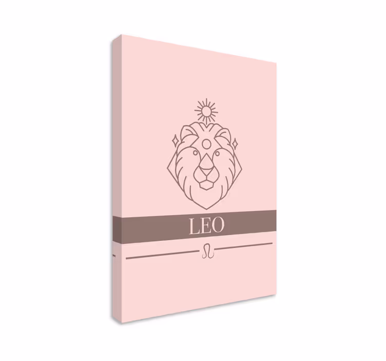 Abc canvas wall art leo zodiac sign - TenStickers