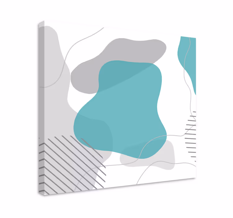 Abstract wall art 1 fluid shapes discovery - TenStickers