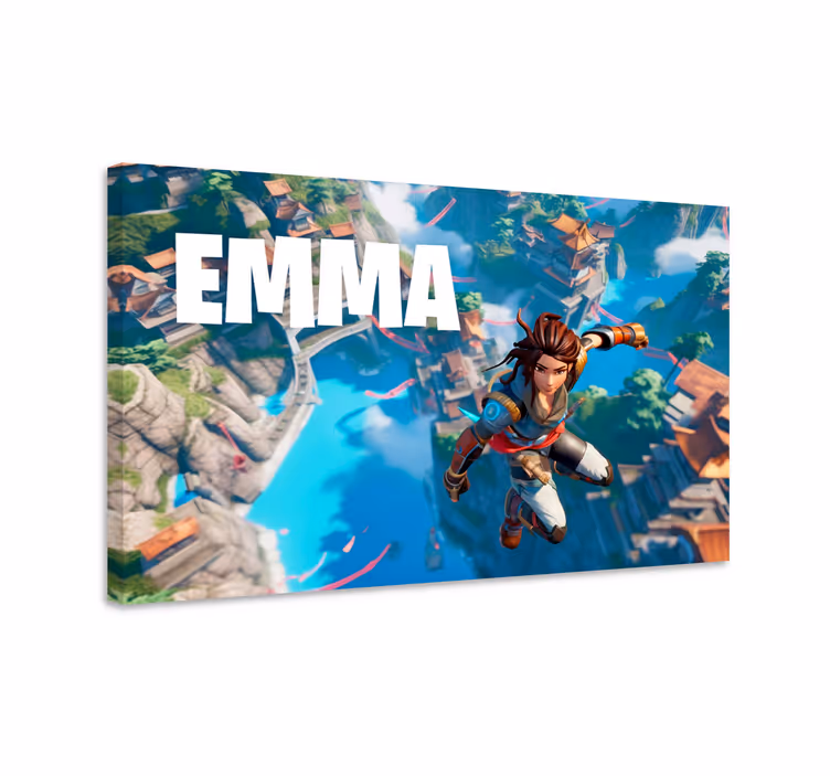 Jump into the void framed gaming wall art - TenStickers