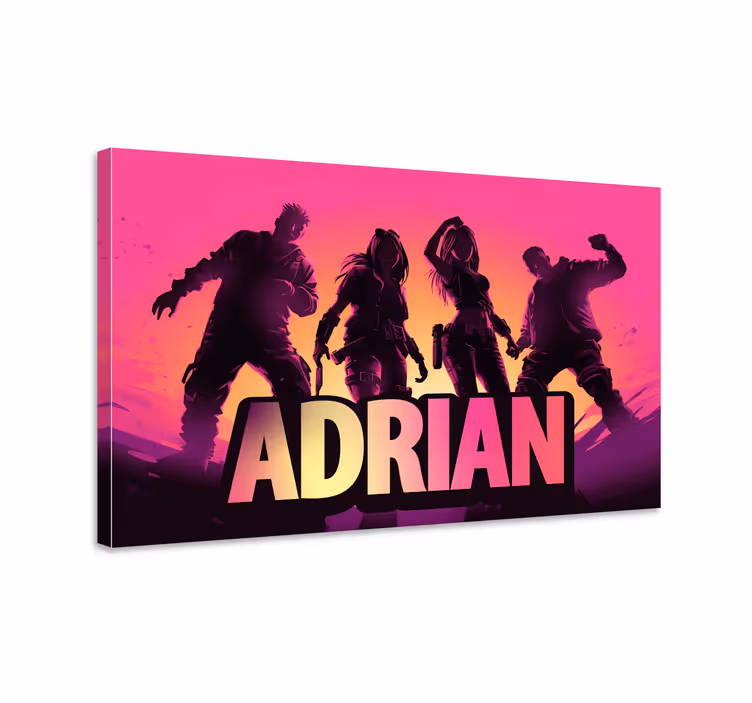 Dancing characters framed gaming wall art - TenStickers