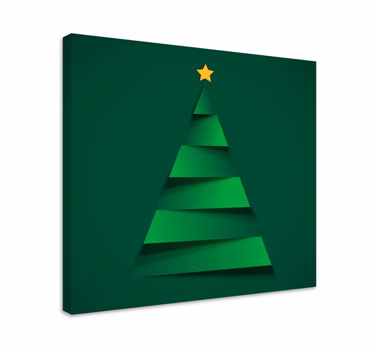 Modern Christmas tree canvas art - TenStickers