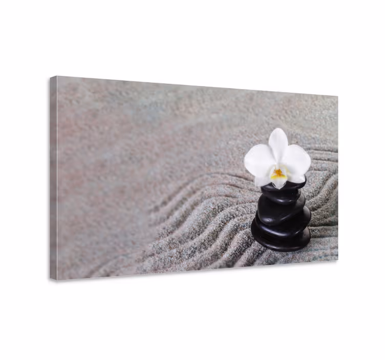 Zen Sand Canvas Art For Living Room - TenStickers