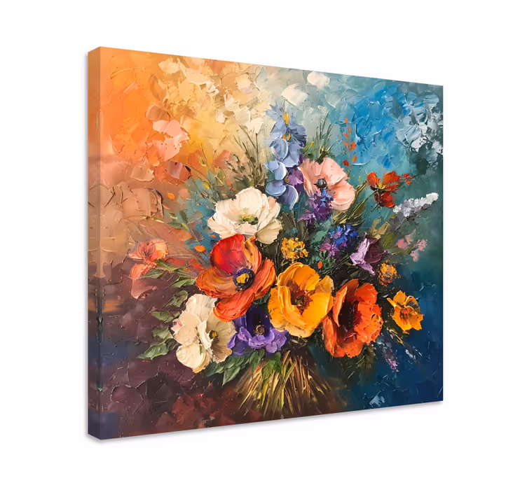 Flower bouquet Canvas print - TenStickers
