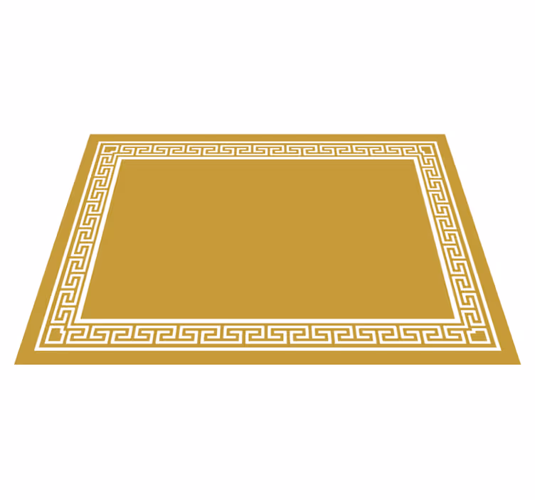 Greek design yellow vinyl carpet - TenStickers
