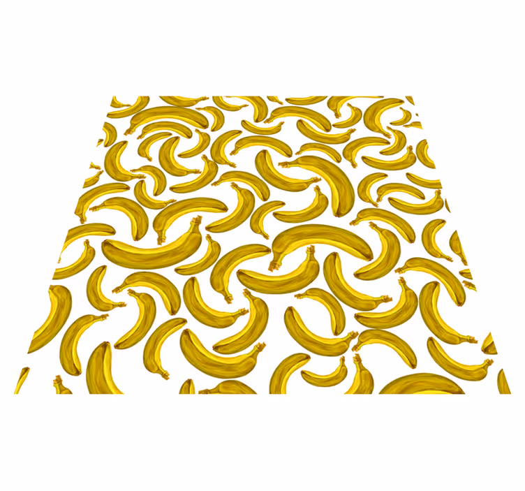 Banana design yellow vinyl carpet - TenStickers