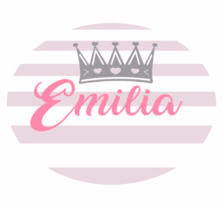 CROWN AND STRIPES custom vinyl carpet - TenStickers