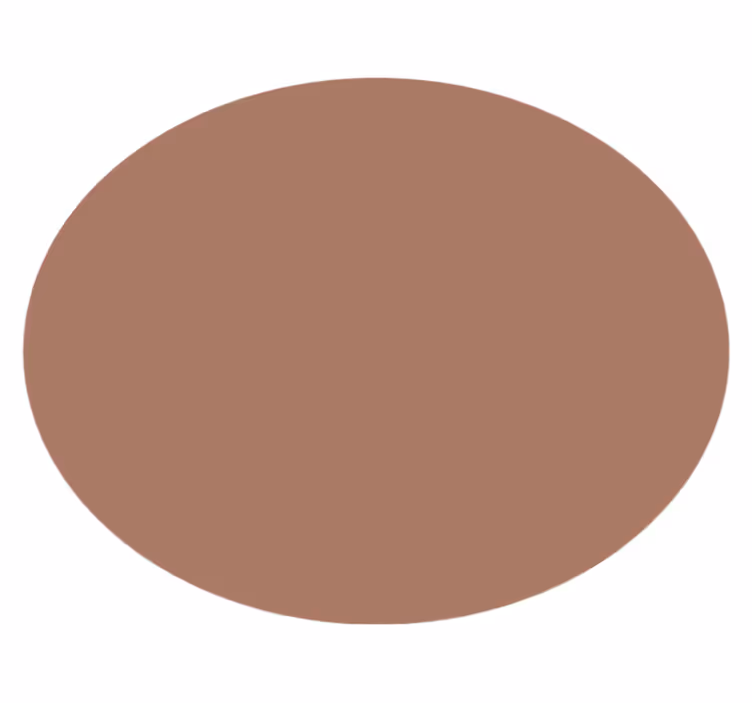 "Mocha Mousse" circular vinyl carpet - TenStickers