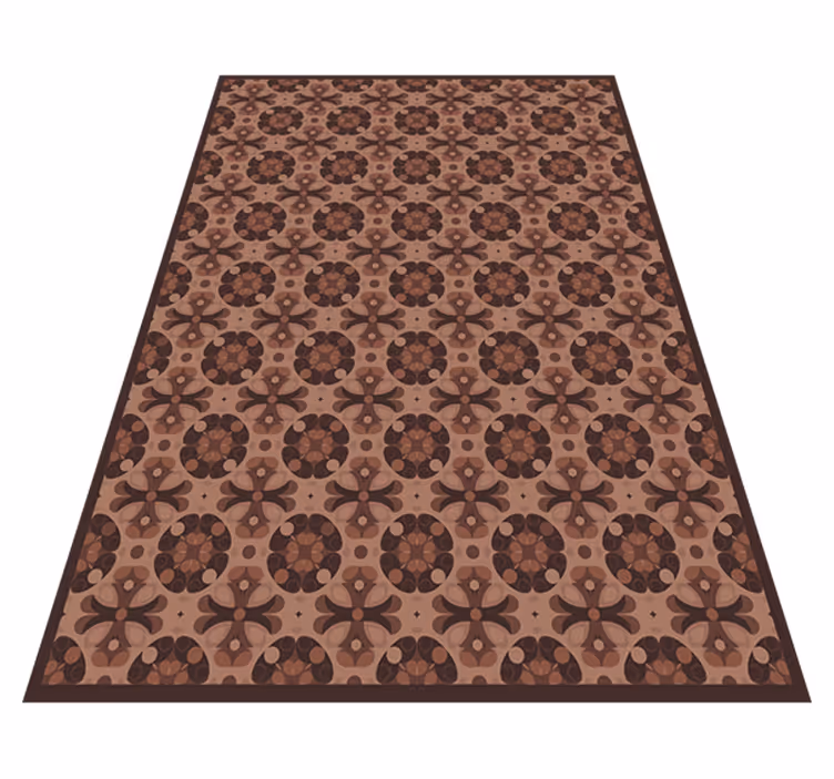 "Mocha Mousse" tile vinyl carpet - TenStickers