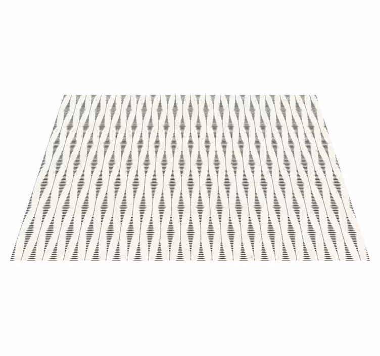 "Rabaul Ikat" grey and beige modern vinyl carpet - TenStickers