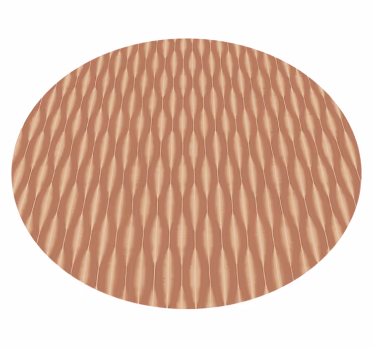 "Ikat Kasuri" Mocha Mousse modern vinyl carpet - TenStickers