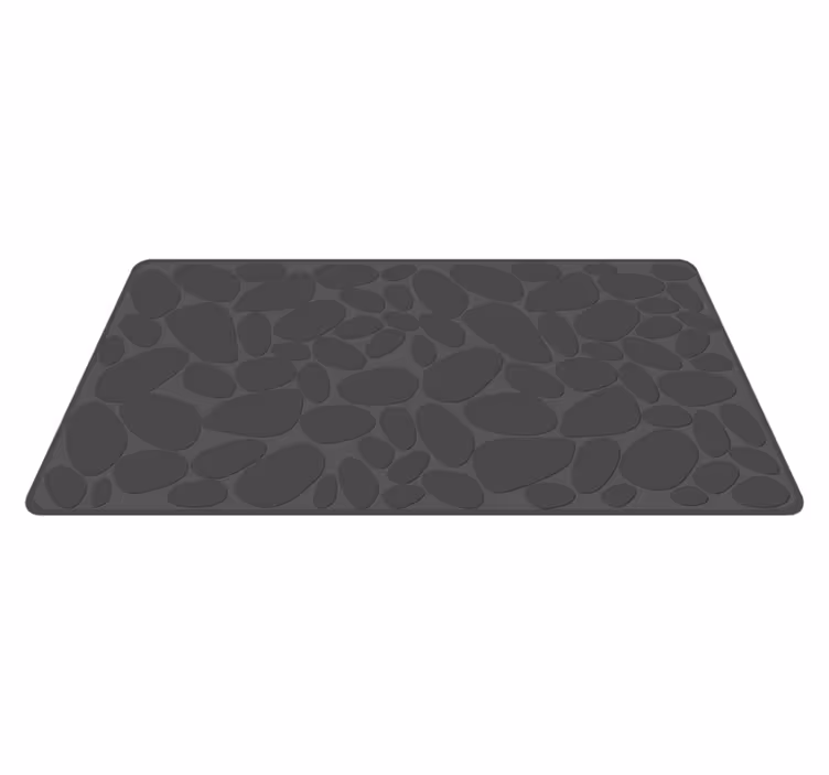 Grey rock effect bathroom vinyl carpet - TenStickers