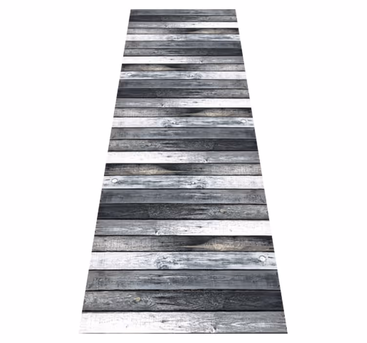 Wood texture kitchen vinyl carpet - TenStickers