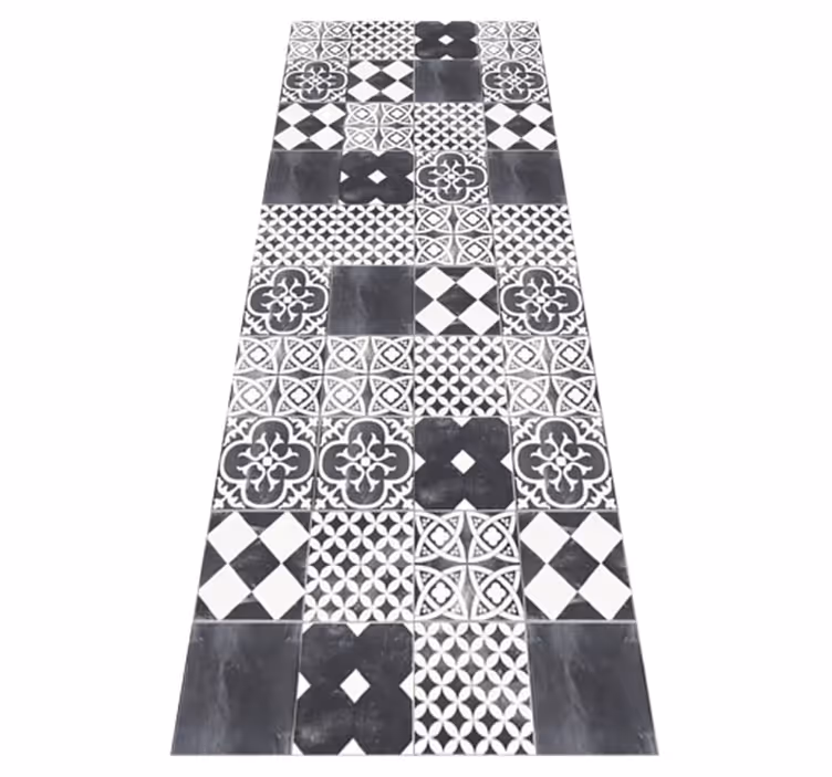 Cement "Ardesia" kitchen vinyl carpet - TenStickers