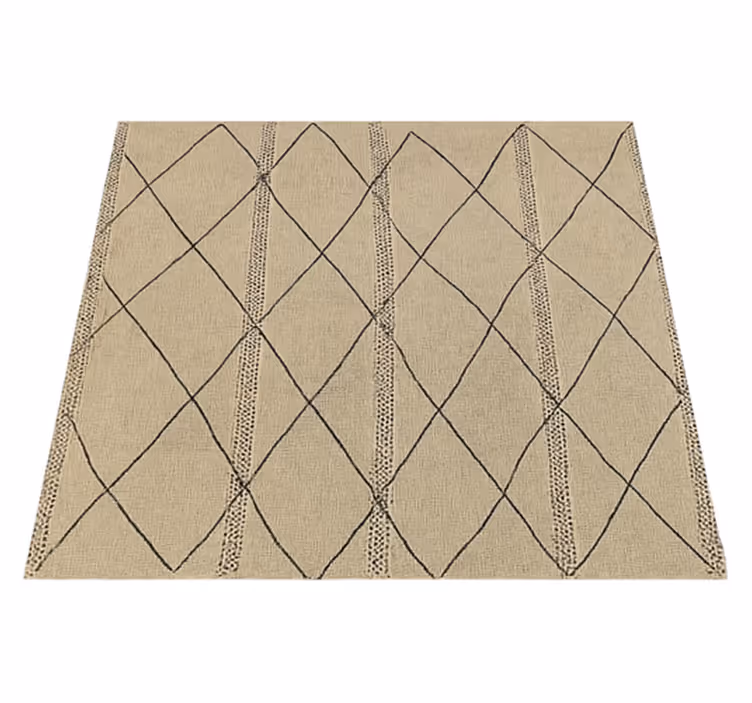 Moroccan diamond design outdoor vinyl carpet - TenStickers