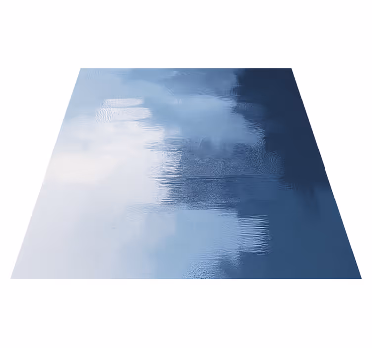 Abstract expressionist art blue vinyl carpet - TenStickers