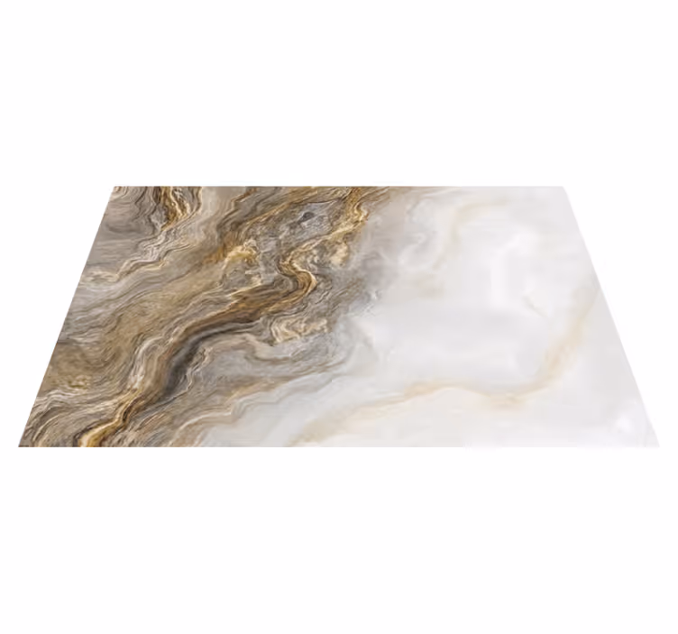 Taupe onyx effect marble vinyl carpet - TenStickers