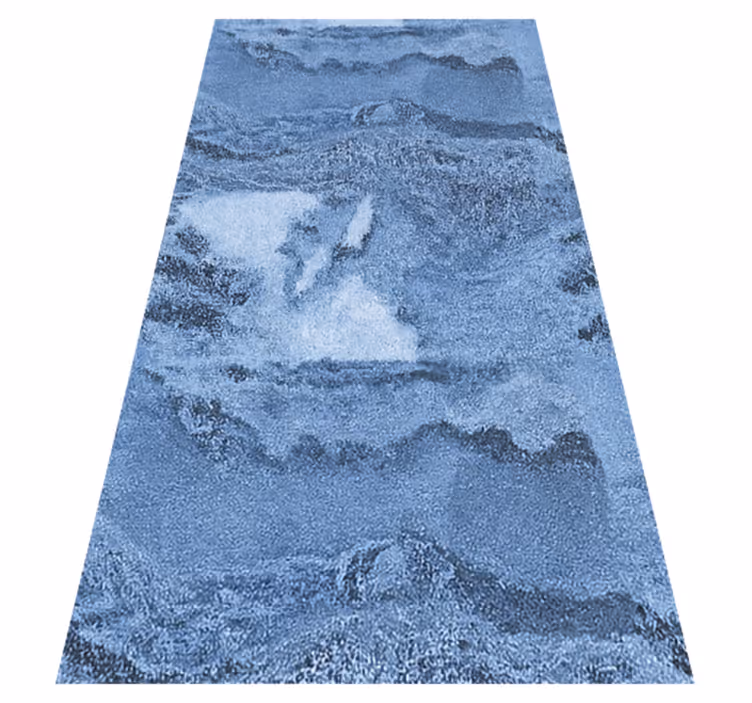 Deep blue texture marble vinyl carpet - TenStickers