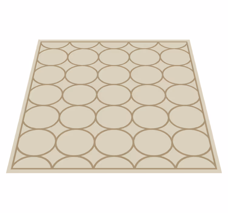 Sandy beige pattern kitchen vinyl carpet - TenStickers