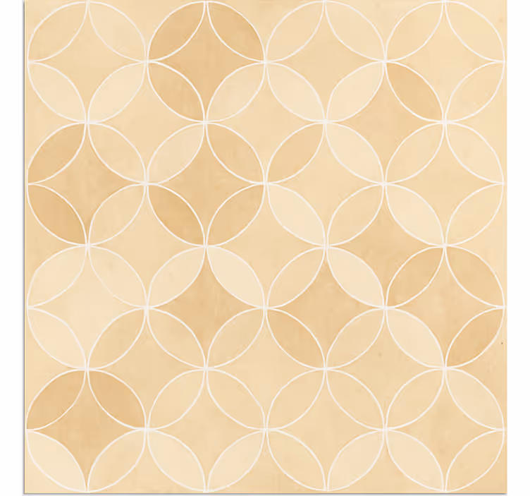 Geometric Overlapping Circles dining room vinyl carpet - TenStickers