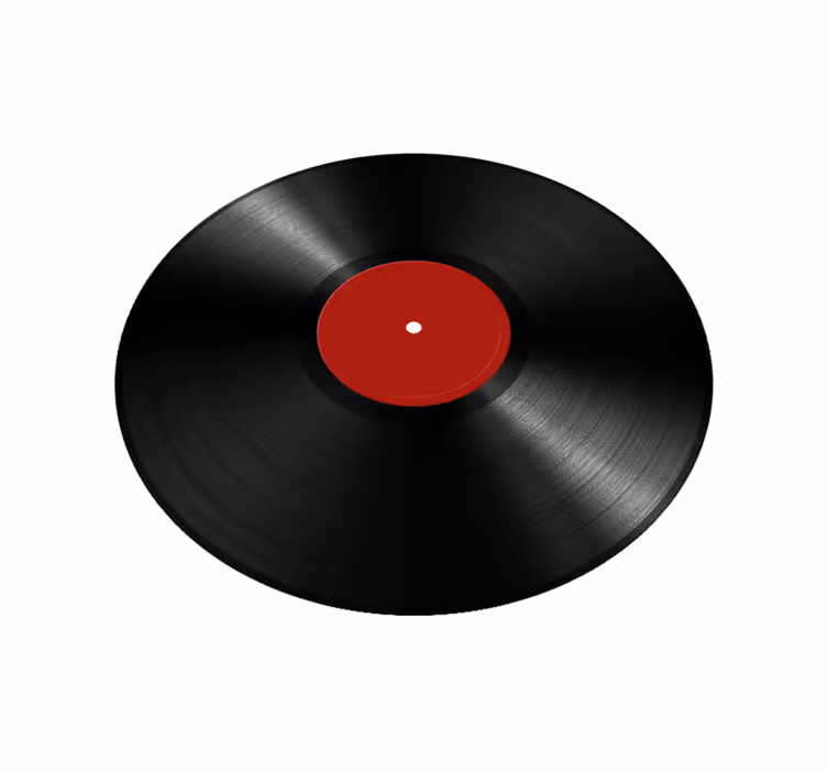 Oversized Vinyl Record dining room vinyl carpet - TenStickers