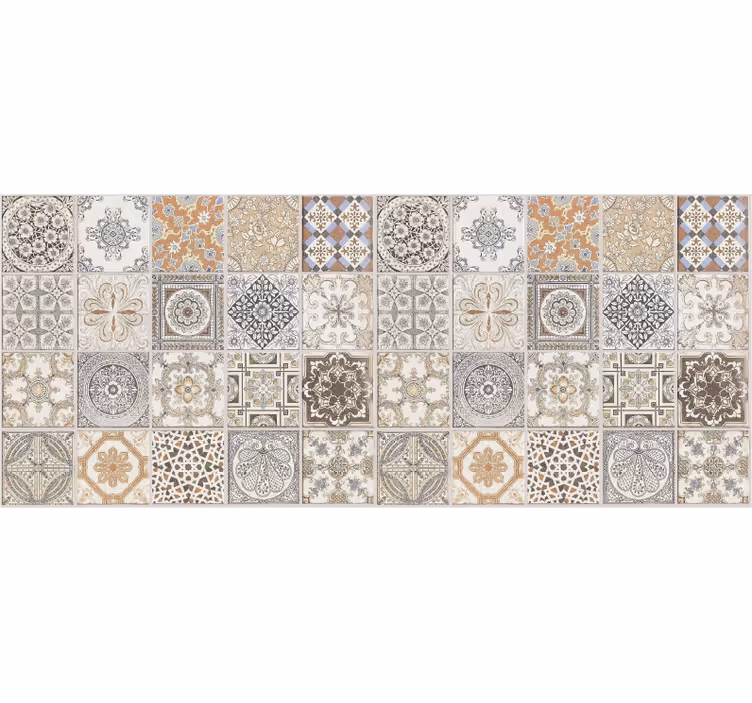Persian Tiles CREARREDA mosaic vinyl carpet - TenStickers