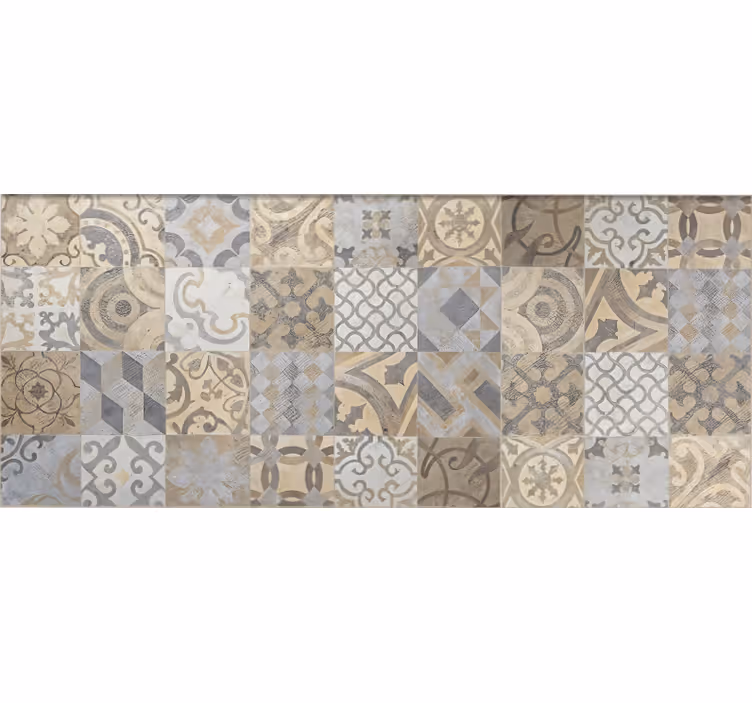 Cementine Arancioni mosaic vinyl carpet - TenStickers