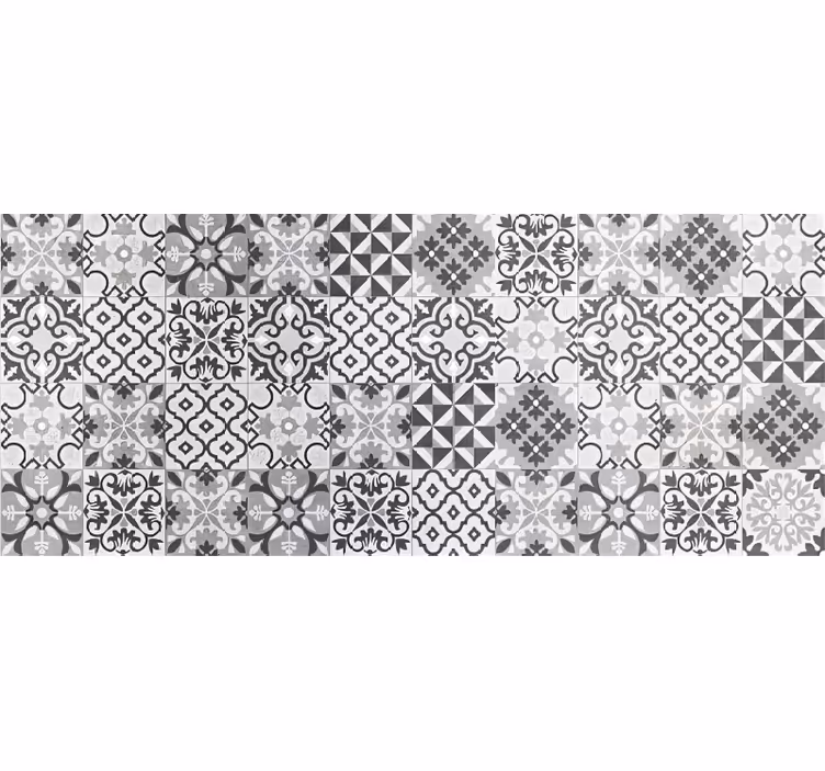 Crearreda  Gris tile vinyl carpet - TenStickers