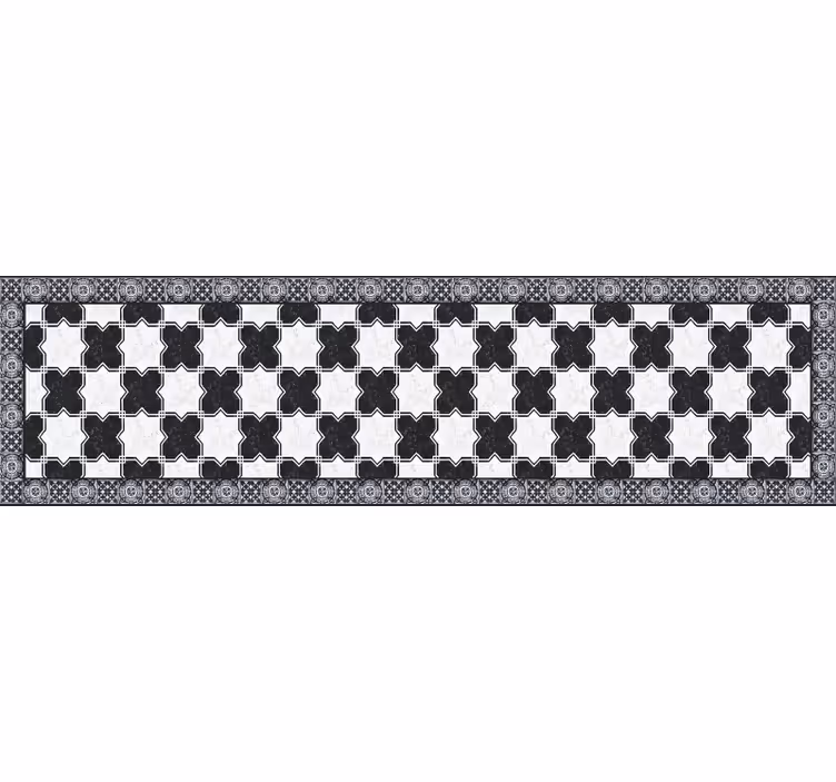 Marble chess tile vinyl carpet - TenStickers