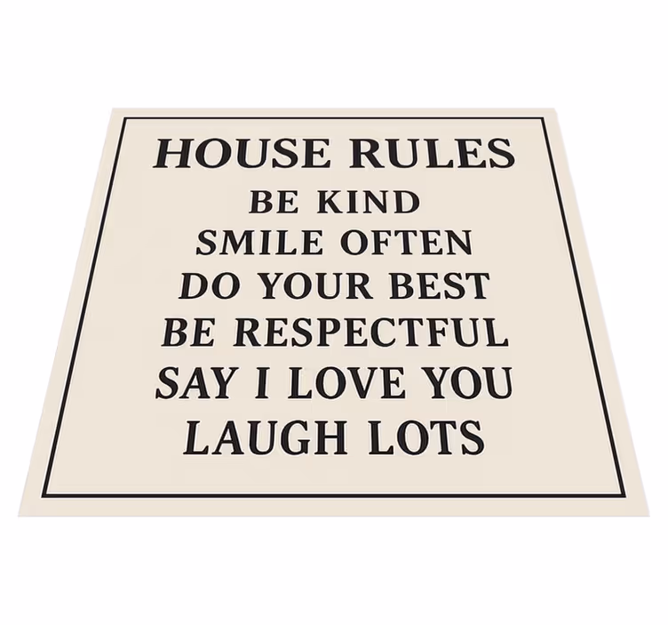 Custom vinyl carpet house guidelines - TenStickers