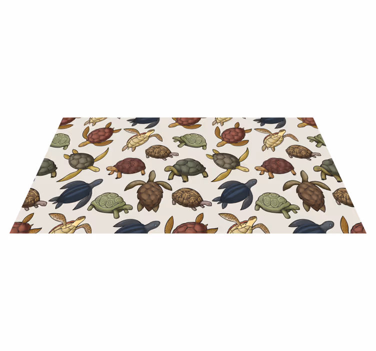 Animal vinyl carpet turtle collection - TenStickers