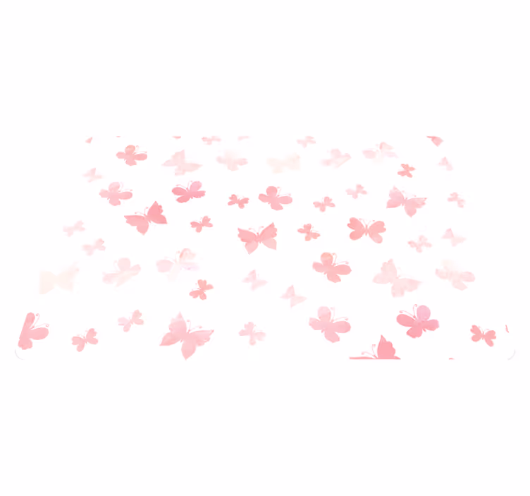Animal vinyl carpet pastel flying butterflies - TenStickers
