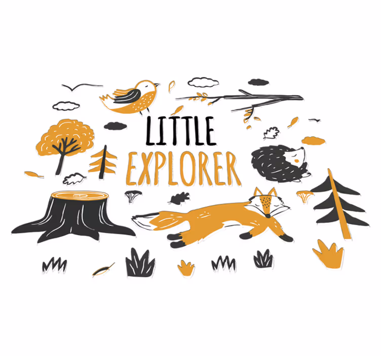 Little explorer animal vinyl carpet - TenStickers