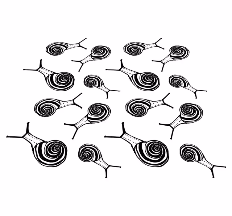 Animal vinyl carpet snail set - TenStickers