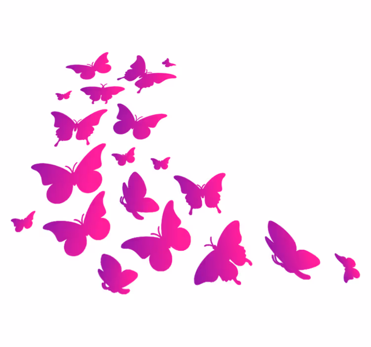 Animal vinyl carpet butterfly window design - TenStickers
