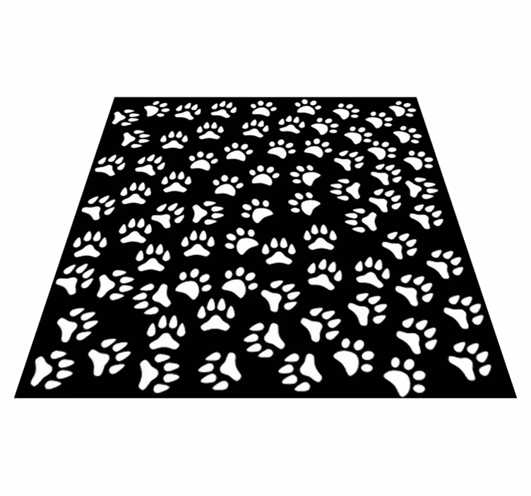 White animal prints animal vinyl carpet - TenStickers