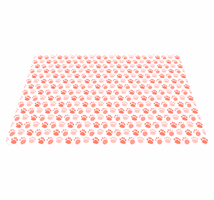 Animal vinyl carpet dog paw prints - TenStickers